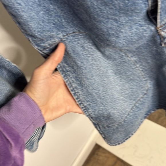 Madewell Denim Long-Sleeve Romper size XS - Picture 4 of 9